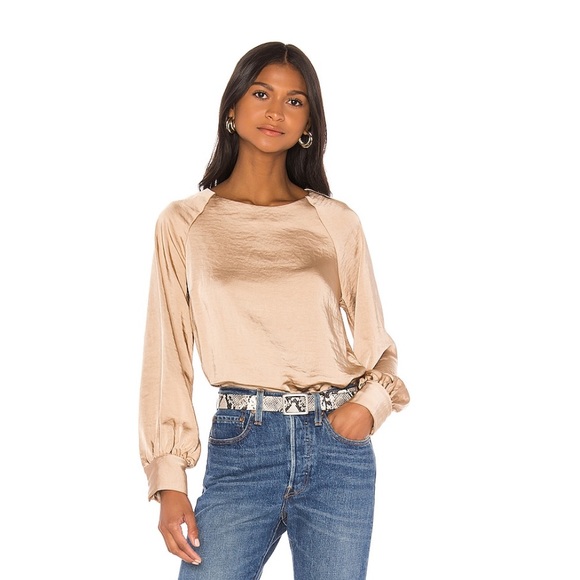 Line & Dot Tops - Silky Blouse